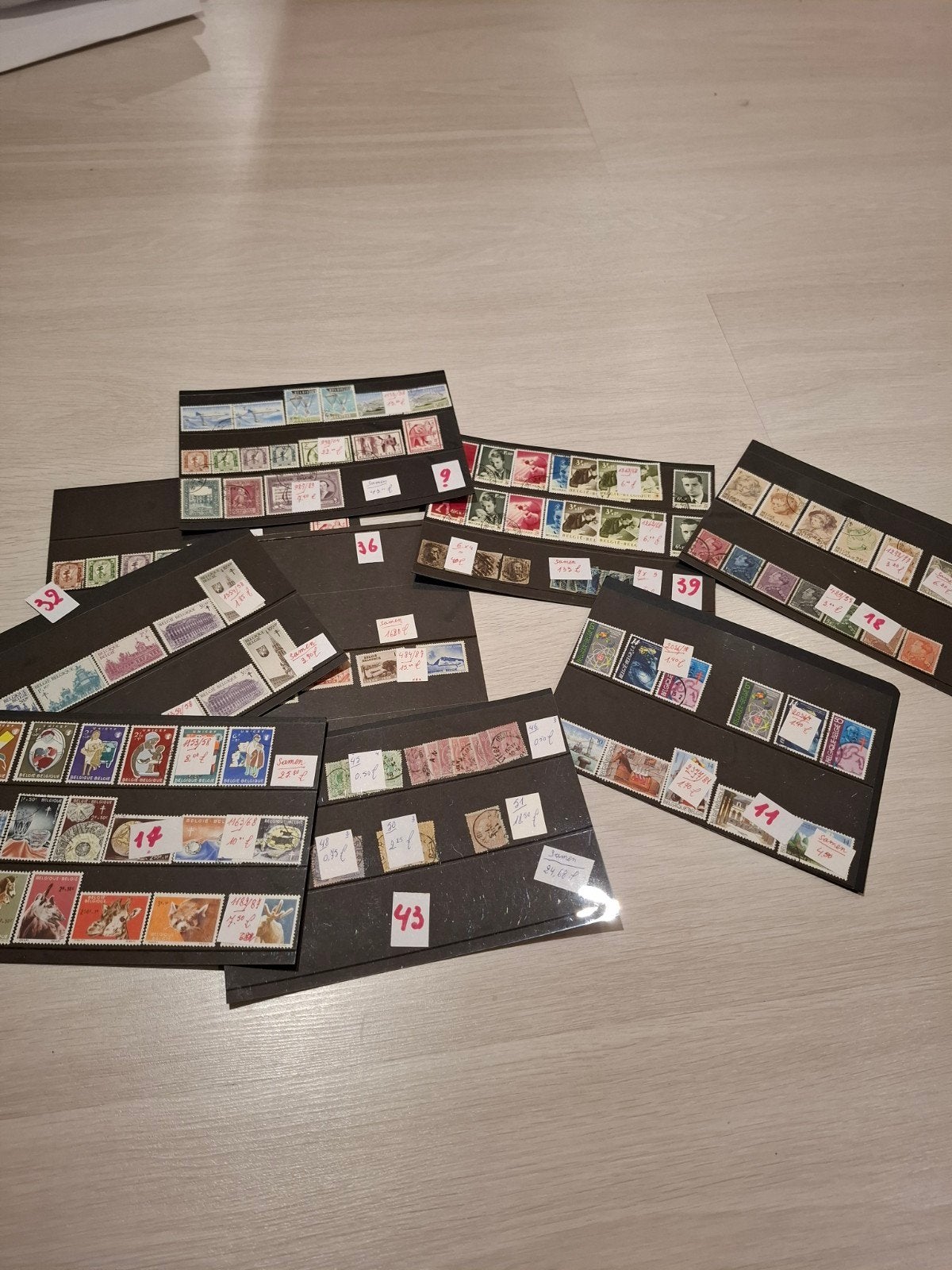 postzegels, Ophalen