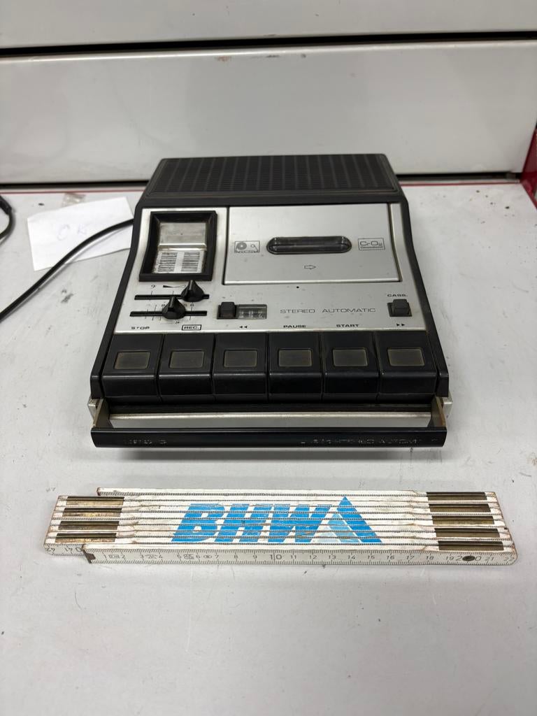 Grundig C 431 automatische stereo vintage cassetterecorder, Audio, Tv en Foto, Bandrecorder, Ophalen of Verzenden, Bandrecorder