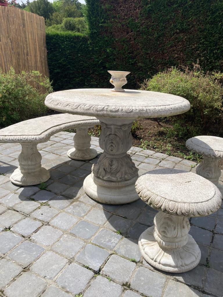 Stenen tuinset, Tuin en Terras, Ophalen, Zo goed als nieuw
