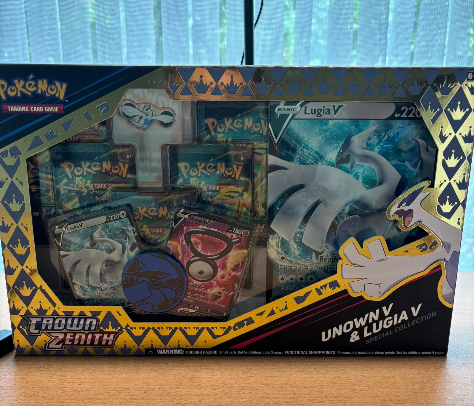 Pokemon Unown v & Lugia v special collention, Ophalen of Verzenden, Zo goed als nieuw, Booster
