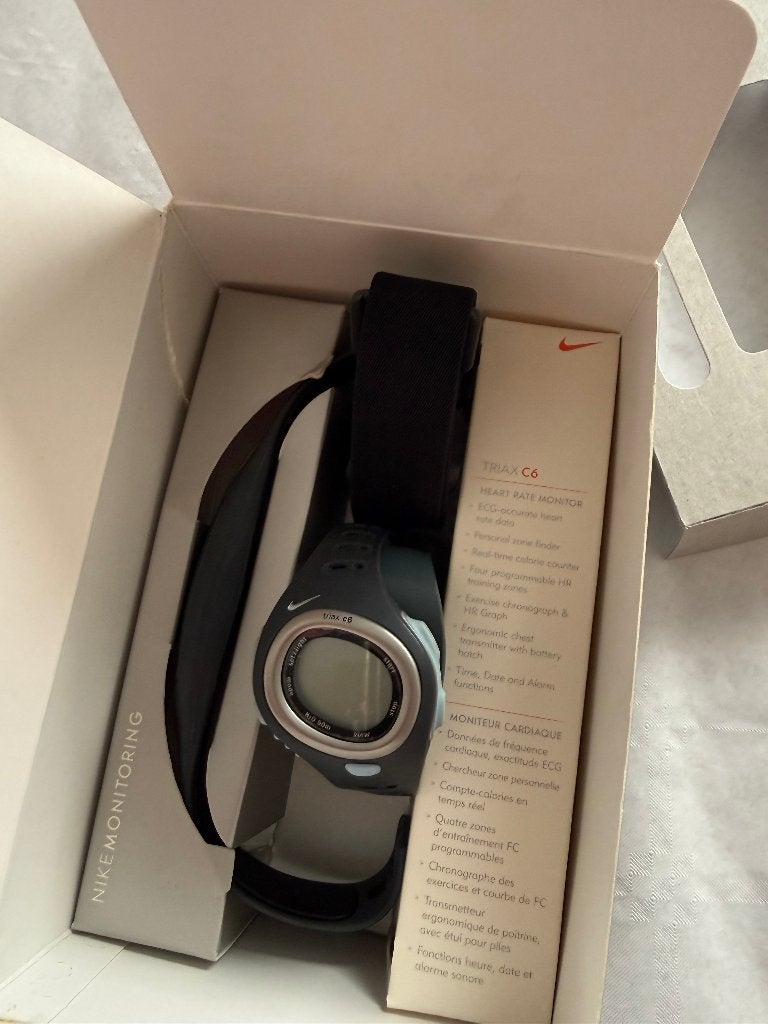 Nike Triax C6 Watch and Heart Rate Monitor, Nike, Zwart, Nieuw, Ophalen of Verzenden
