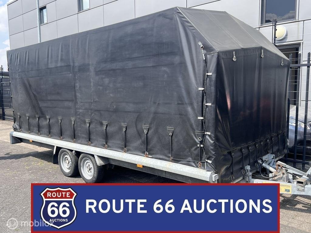 Hapert H 3000 platform trailer | 2006 | Route 66 Auctions, Auto's, Overige Auto's, Gebruikt, Zwart, Bedrijf, Handgeschakeld