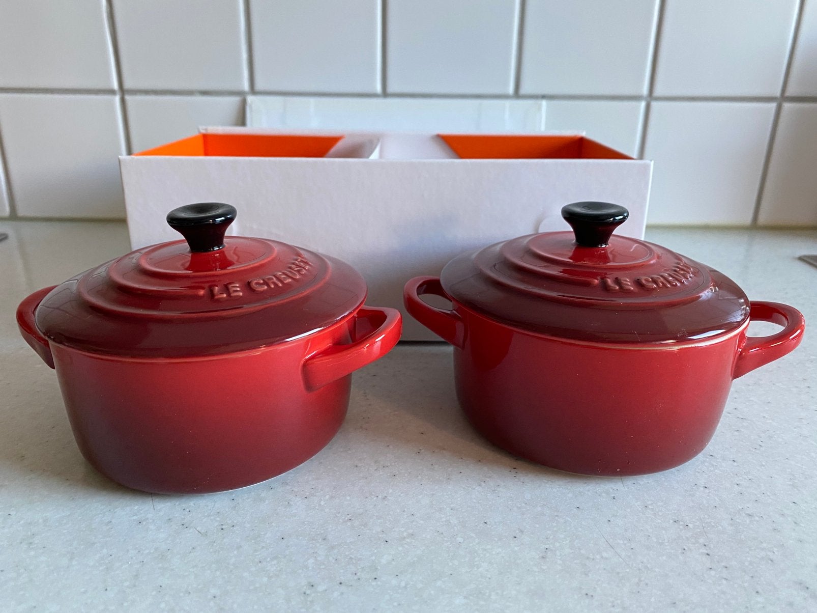 Le Creuset mini  braadpan rond 2 stuks, Ophalen of Verzenden, Nieuw