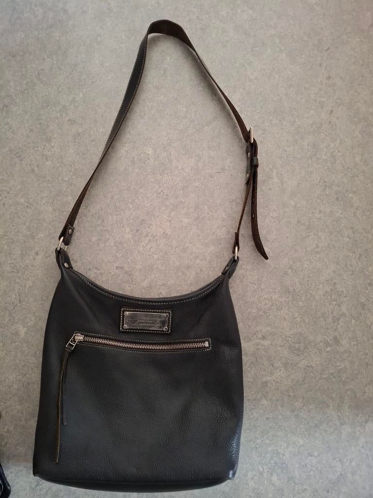 Leder schoudertas Harley Davidson, Motoren, Ophalen