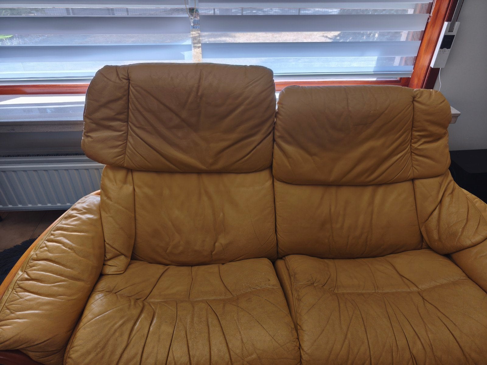 2 relaxzetels 2 persoon, Maison & Meubles, Fauteuils, Enlèvement, Utilisé, Cuir