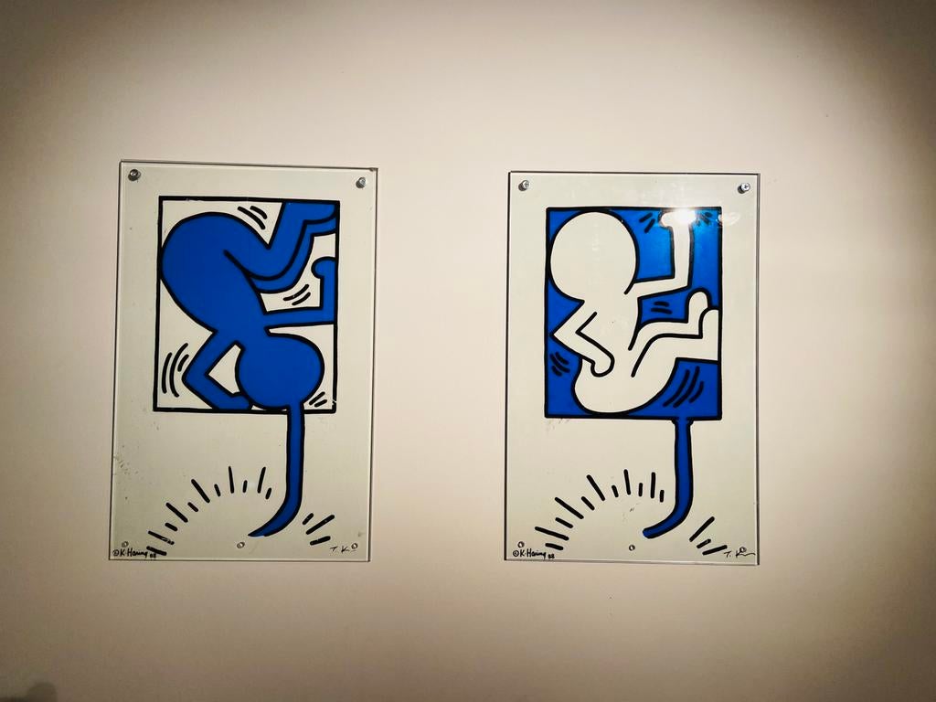 Keith Haring 2x originals from 1988!, Antiek en Kunst, Kunst | Schilderijen | Abstract, Ophalen