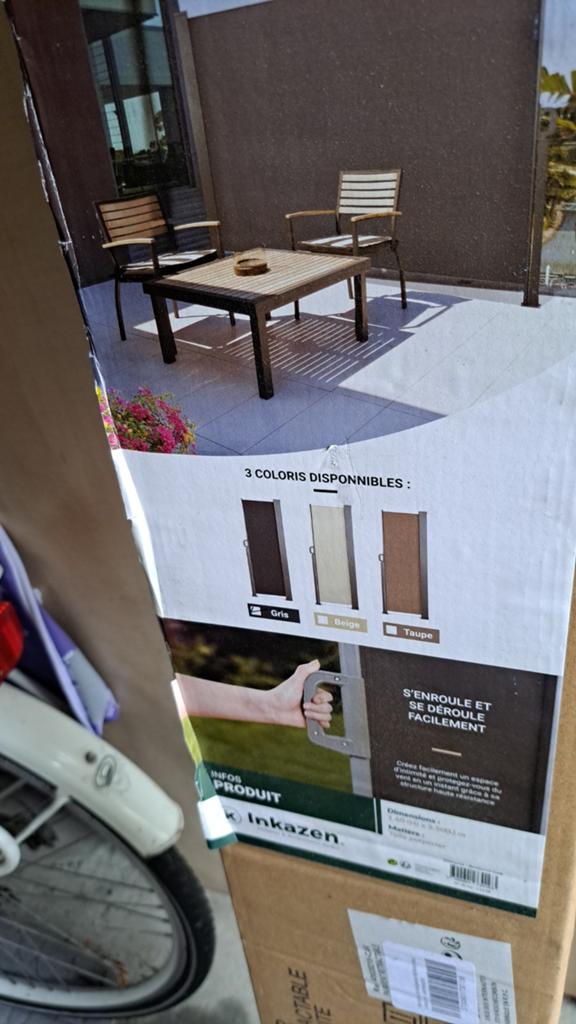 INKAZEN paravent windscherm nieuw 1.6 x 2.5m, Tuin en Terras, Schaduwdoeken, Ophalen