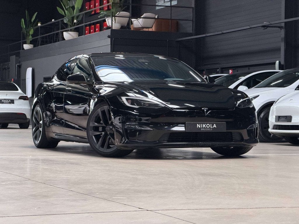 Tesla Model S LONG RANGE - HARDWARE 4.0 - AUTOPILOT - 21" AR, Auto's, Automaat, Zwart, Zwart, Te koop