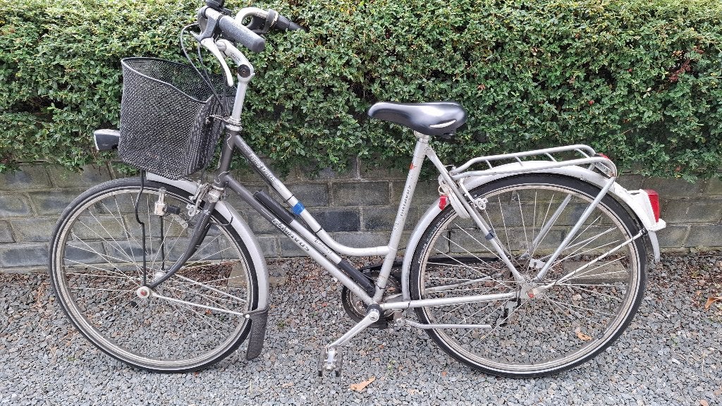 Batavus damesfiets met mandje aan het stuur, Vélos & Vélomoteurs, Vélos | Femmes | Vélos pour femme, Vitesses, Frein sur jante