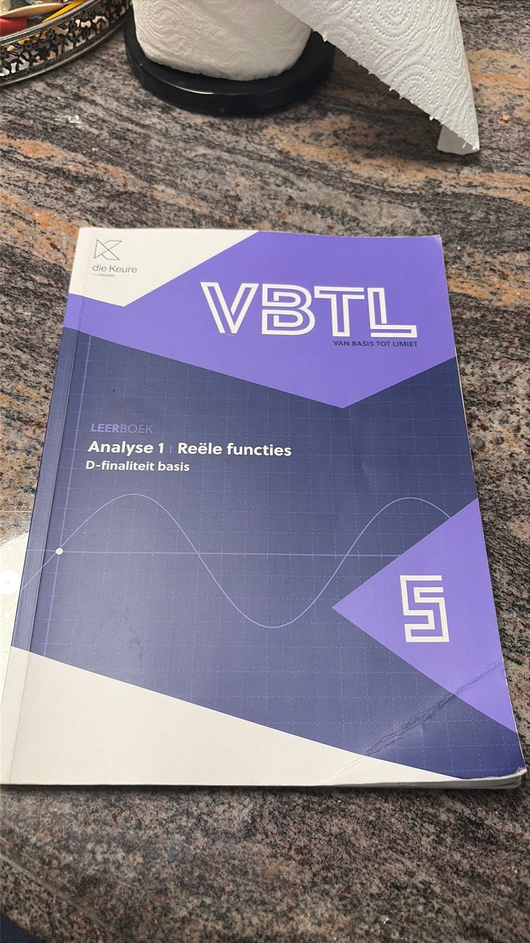 VBTL 5 - leerboek Reële functies (D-Basis), Boeken, Schoolboeken, Ophalen of Verzenden, Zo goed als nieuw, ASO, Wiskunde A