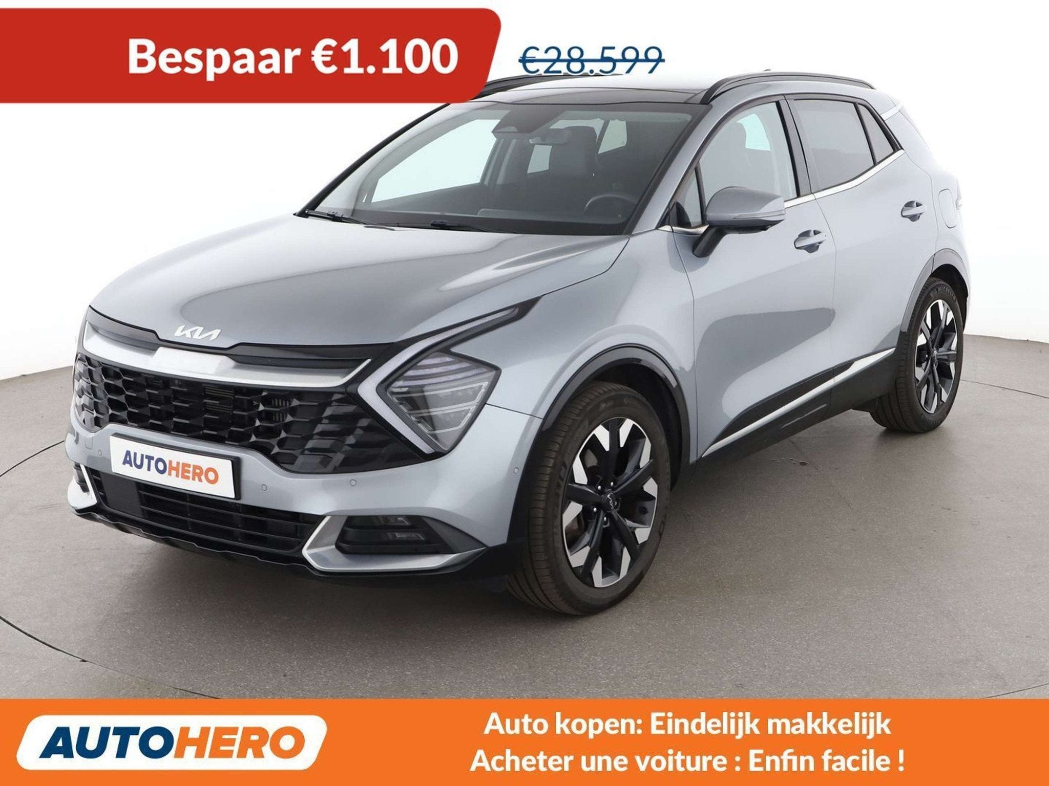Kia Sportage 1.6 Plug-in Hybrid Spirit 4WD (automatique), Autos, Cuir, Argent ou Gris, Achat, Euro 6