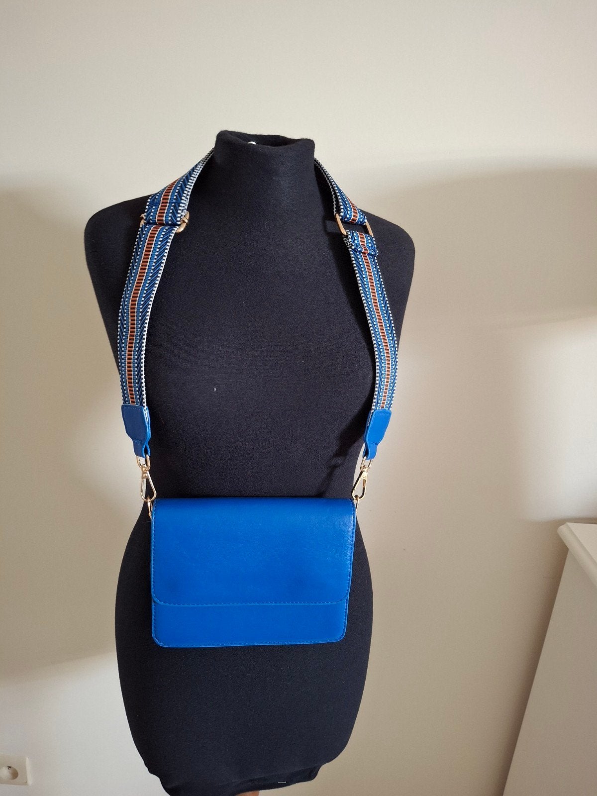 Mooi schoudertasje blauw, Ophalen, Blauw