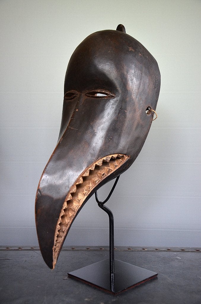 Masque d'oiseau Africain Dan, Antiquités & Art, Art | Art non-occidental, Masque, Afrique, Bois, Enlèvement ou Envoi