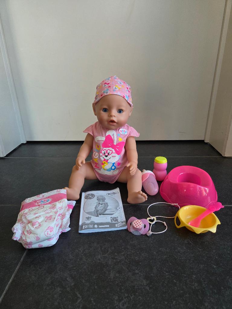 BABY born Emma - Babypop 43 cm, Ophalen, Zo goed als nieuw, Babypop