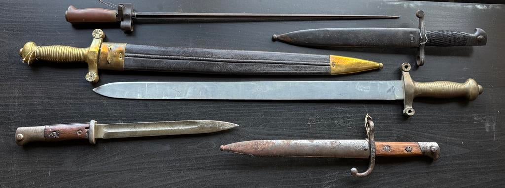 Lot bajonetten, Ophalen, Landmacht, Overige typen