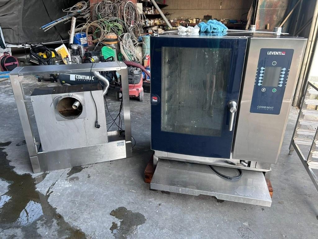 Leventi Combimat Combisteamer 10x GN 1/1 + Rekwagen, Ophalen, Gebruikt, Info@qelectronics.be, Nukerkestraat 1; 9681 Nukerke