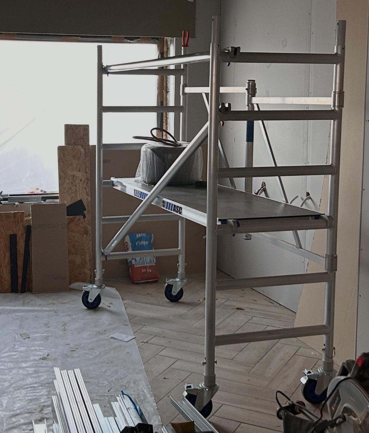Stelling ASC, Doe-het-zelf en Bouw, Ophalen, Gebruikt, Rolsteiger of Kamersteiger, 2 tot 5 meter