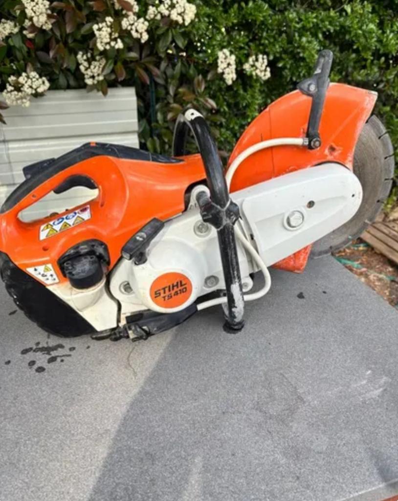 STIHL TS 410 kettingzaag, Ophalen of Verzenden, Zo goed als nieuw