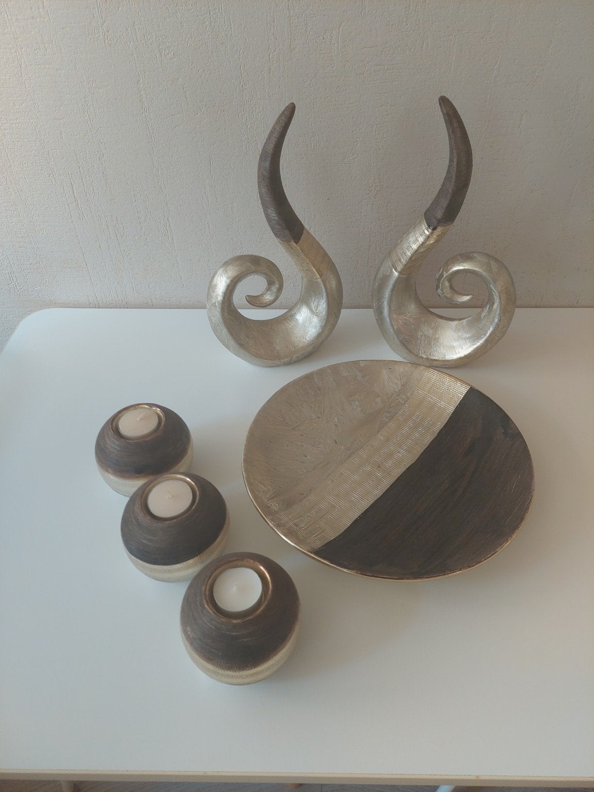 decoratie set, Huis en Inrichting, Woonaccessoires | Wanddecoraties, Ophalen, Goud