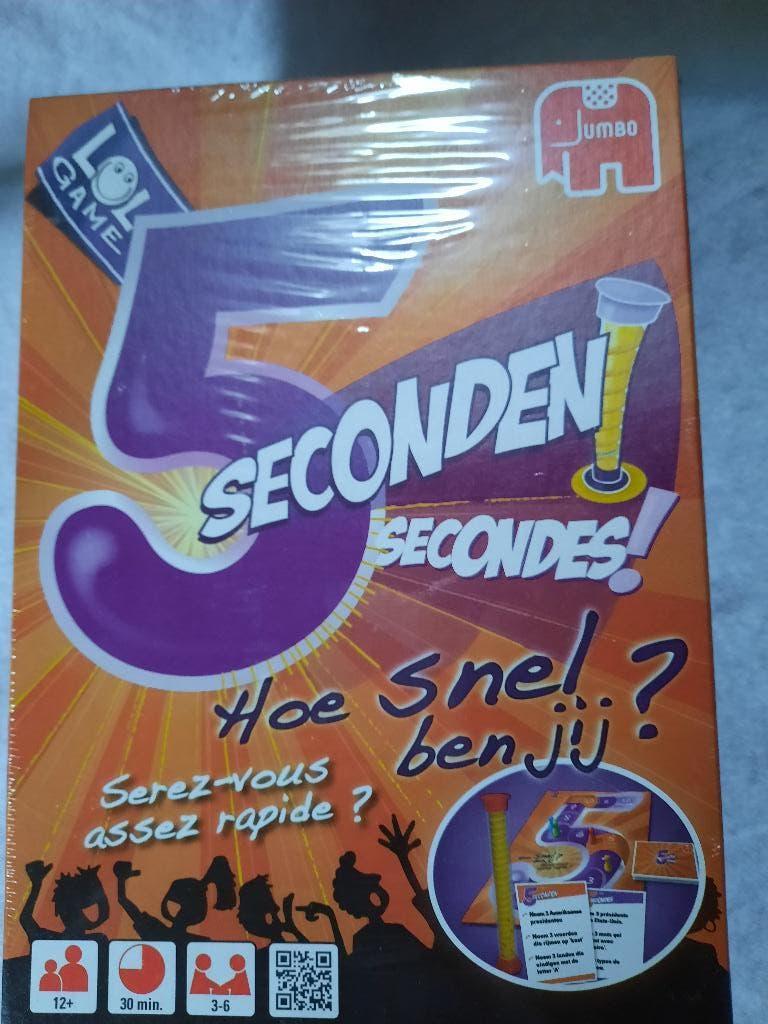 5 SECONDEN - GEZELSCHAPSSPEL vanaf 12 jaar - NIEUW, Ophalen of Verzenden, Nieuw, Jumbo