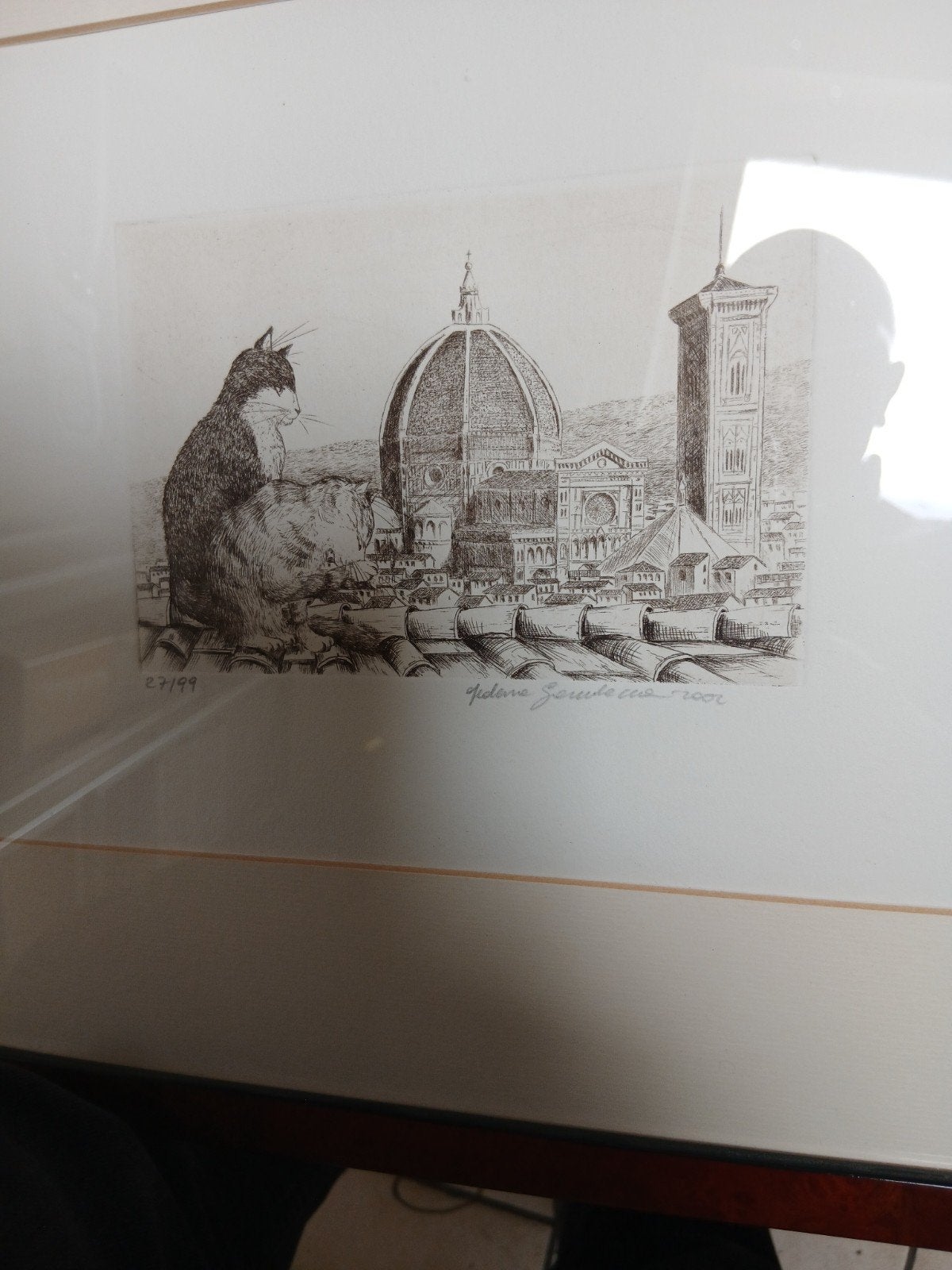 Mooie ets Firenze, Ophalen, Ets