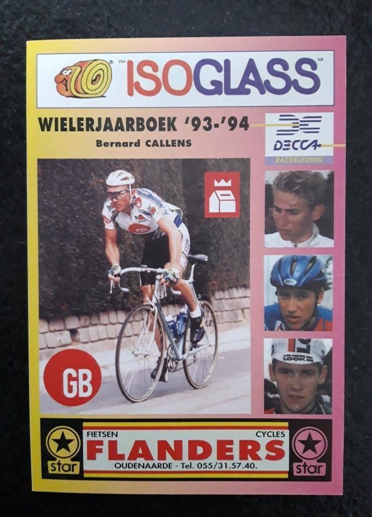 Wielerjaarboek 1993-1994 (cover Johan Museeuw), Verzenden, Nieuw, Lopen en Fietsen, Bernard Callens