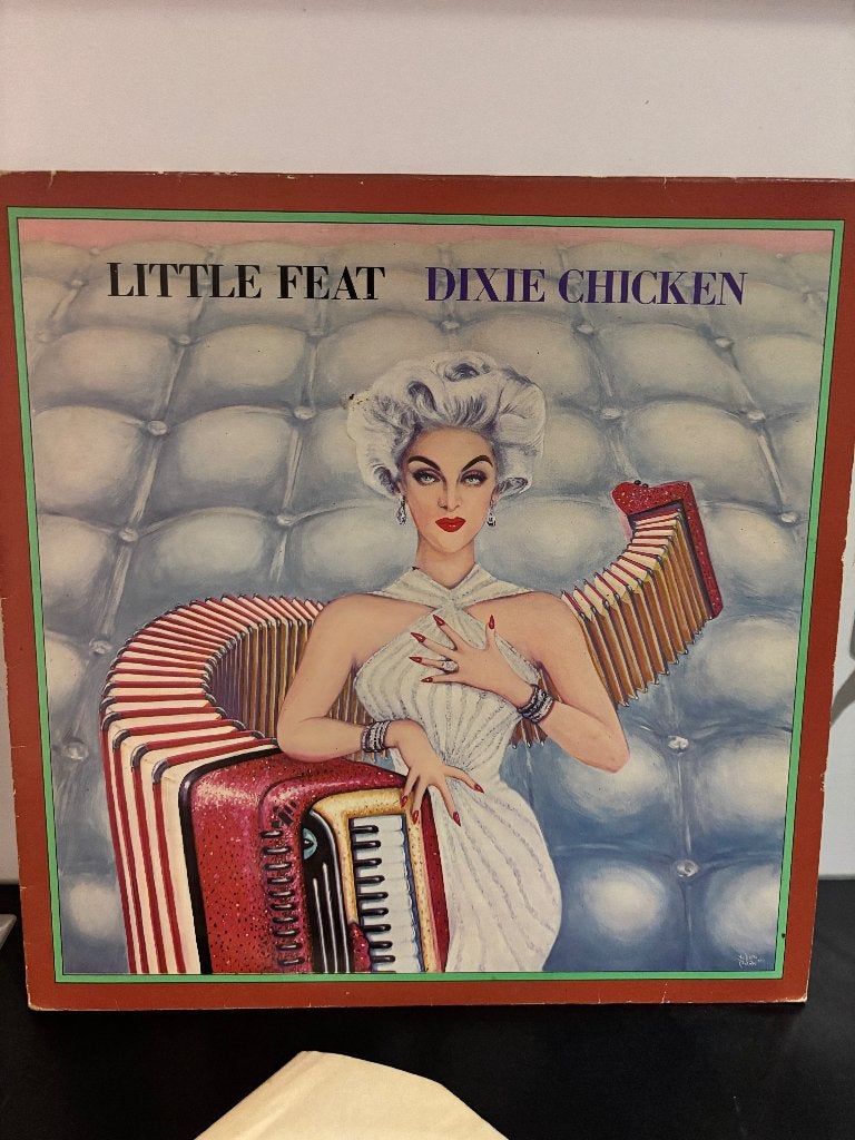 LP - Little Feat - Dixie Chicken, Pop rock, Enlèvement ou Envoi, Utilisé, Housse de protection extérieure