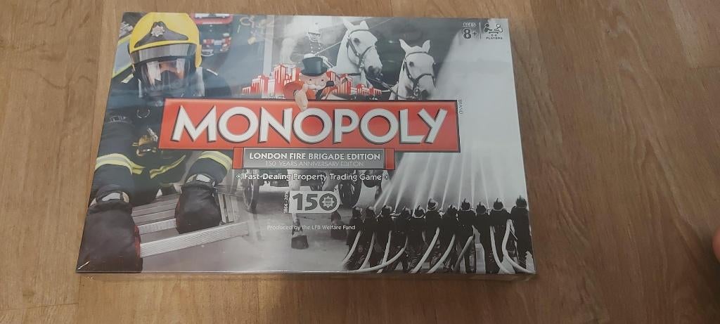 bordspel seal Monopoly London Fire Brigade Monopolie, Hobby en Vrije tijd, Gezelschapsspellen | Bordspellen, Nieuw, Een of twee spelers