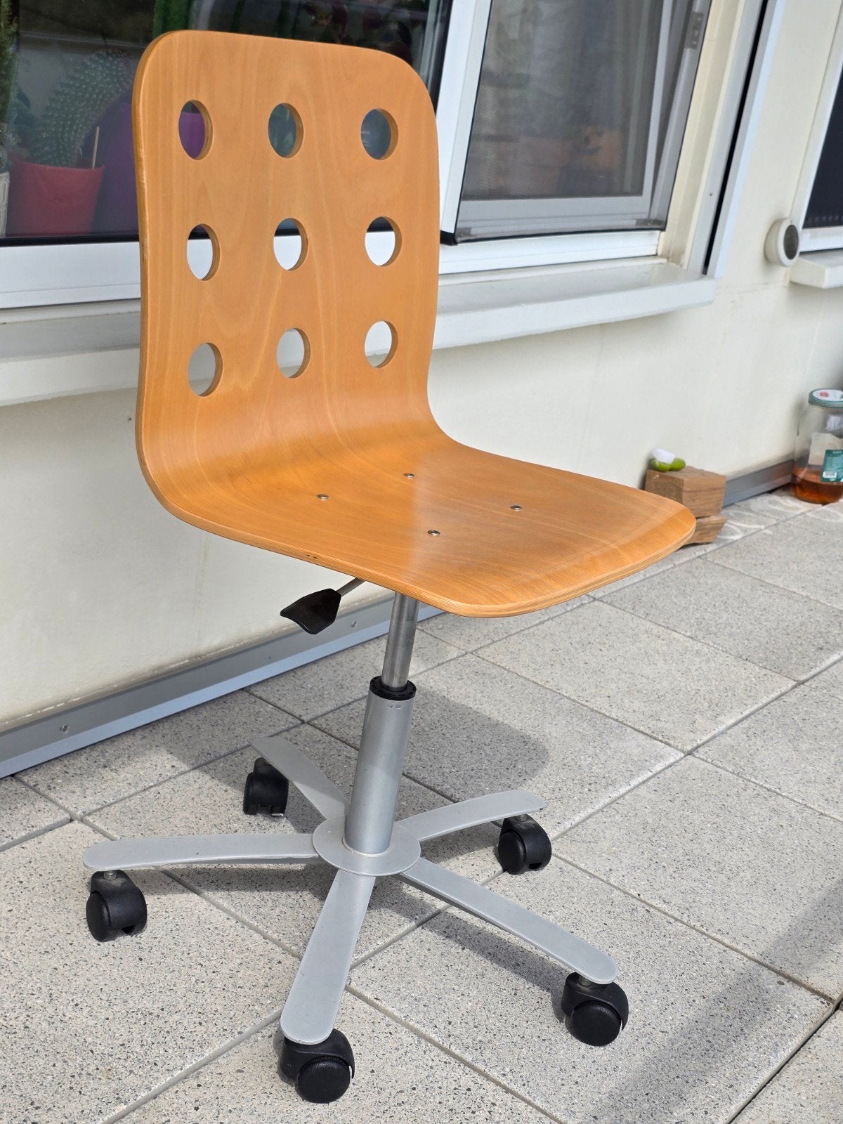 Chaise de bureau vintage IKEA JULES - Fabriquée en Italie, Beige, Enlèvement, Utilisé, Chaise de bureau