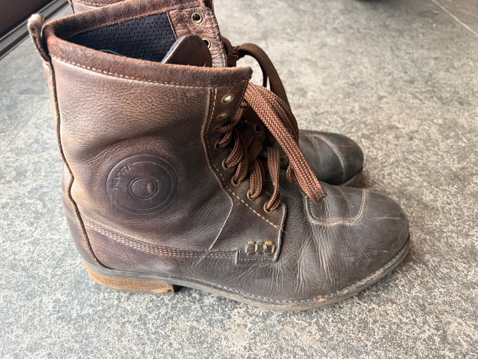 Chaussures de moto en cuir 42 Rev'it !, Enlèvement ou Envoi, Brun