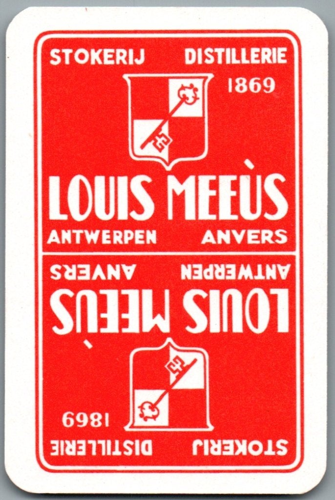speelkaart - LK15876 - Louis Meeùs stokerij, Enlèvement ou Envoi, Comme neuf, Carte(s) à jouer