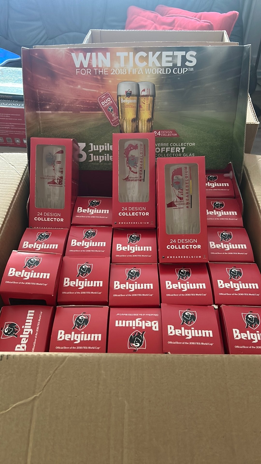 23 jupilerglazen Rode Duivels WK 2018, Verzamelen, Ophalen