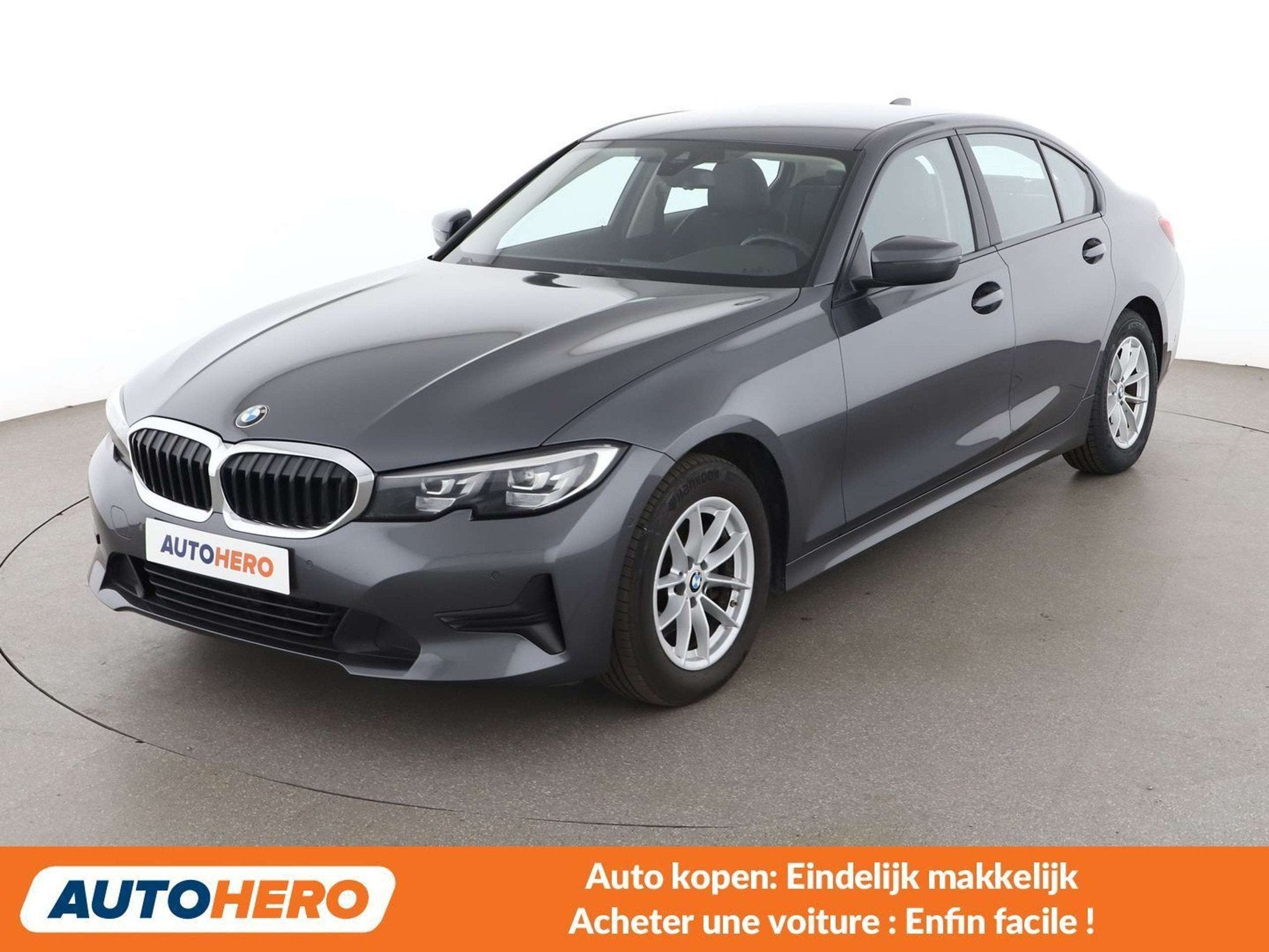BMW 3 Serie 318 318d Mild-Hybrid Advantage (automatique), Autos, Argent ou Gris, Achat, Noir, Automatique