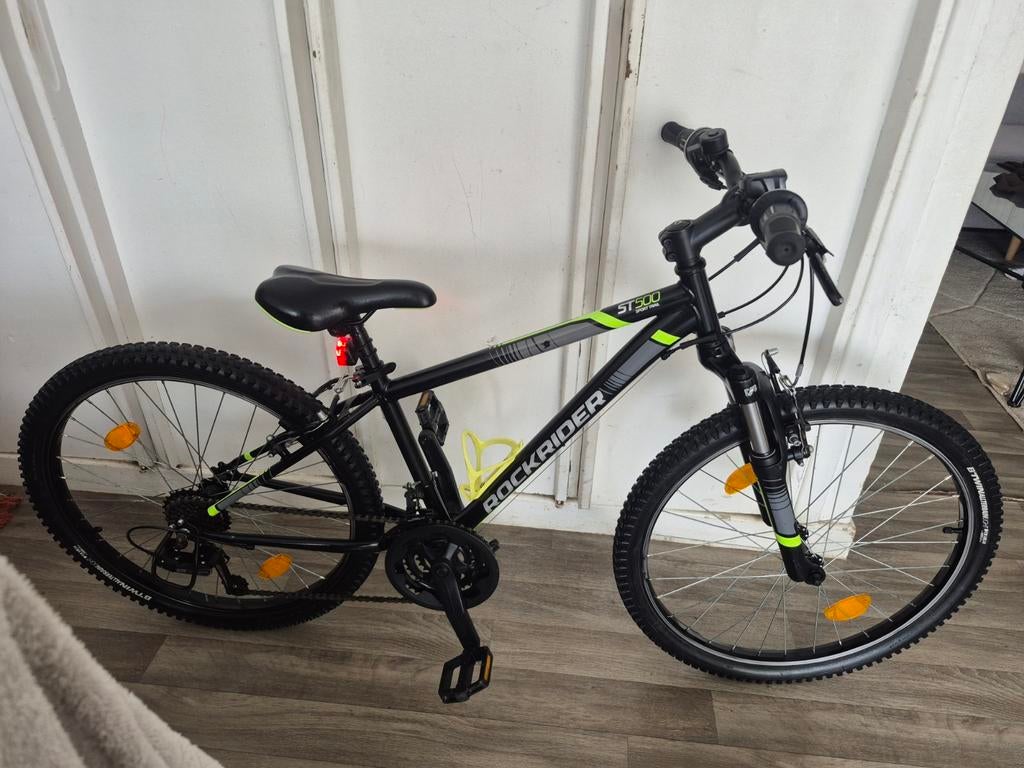 24 inch mountainbike voor kinderen, Fietsen en Brommers, Ophalen, Velgrem, Versnellingen, Zo goed als nieuw