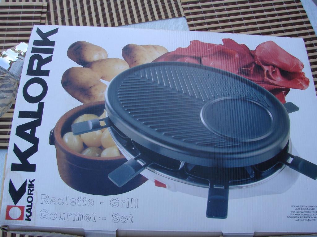 gourmet-grill set voor 8 personen kalorik, Elektronische apparatuur, Gourmetstellen, Ophalen, Zo goed als nieuw, 8 personen of meer