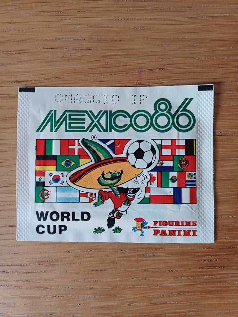 Panini Mexico 86 packet omaggio version, Ophalen of Verzenden