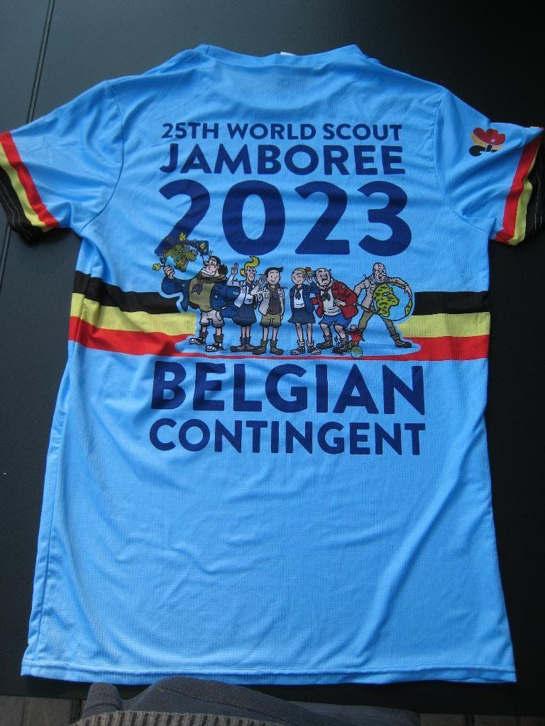 Scoutisme t-shirt van het Belgische contingent voor de 25 WJ, Verzenden, Nieuw, Kleding