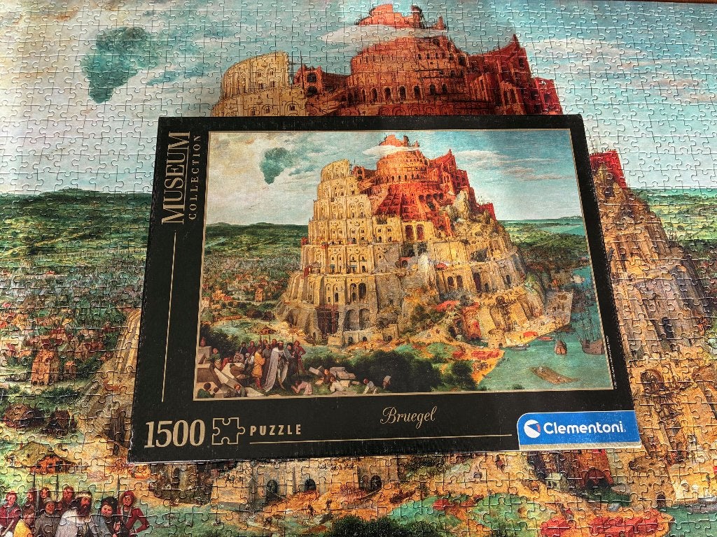 Puzzel van 1500 stukjes: Bruegel - Clementoni, Hobby en Vrije tijd, Ophalen of Verzenden, 500 t/m 1500 stukjes, Gebruikt, Legpuzzel