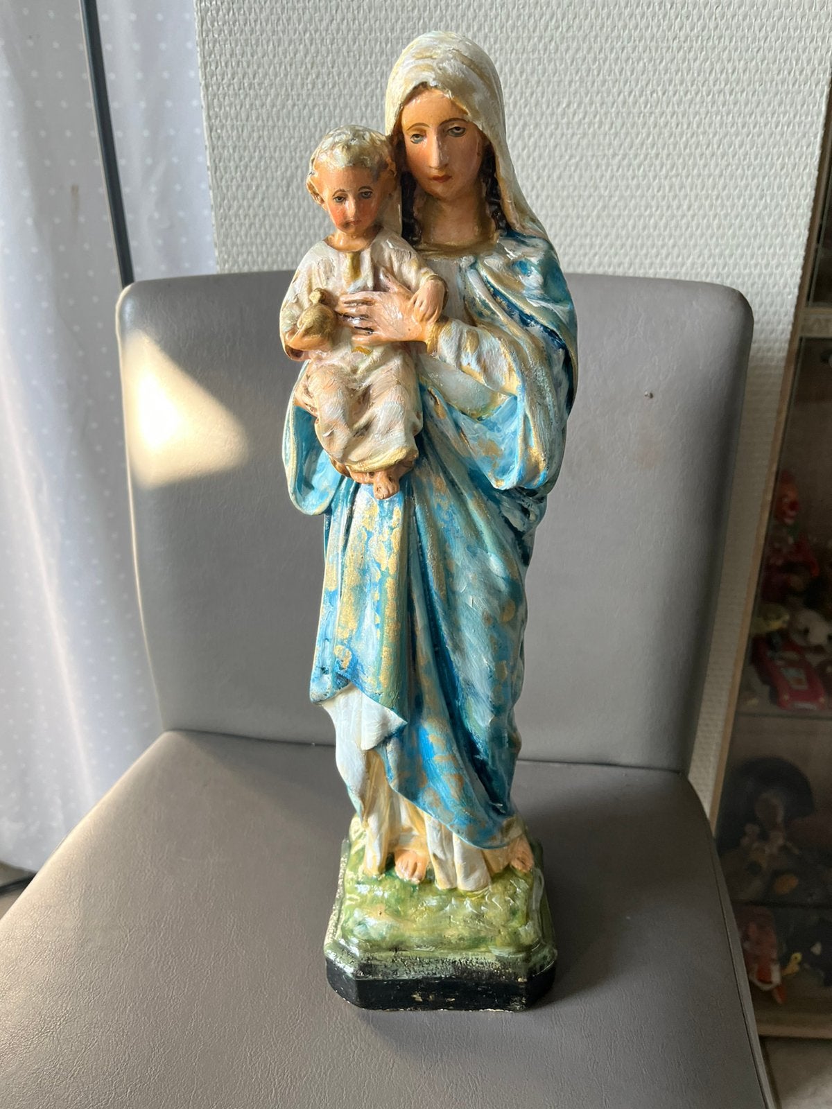 Maria met  kind polychroom, Antiek en Kunst, Ophalen