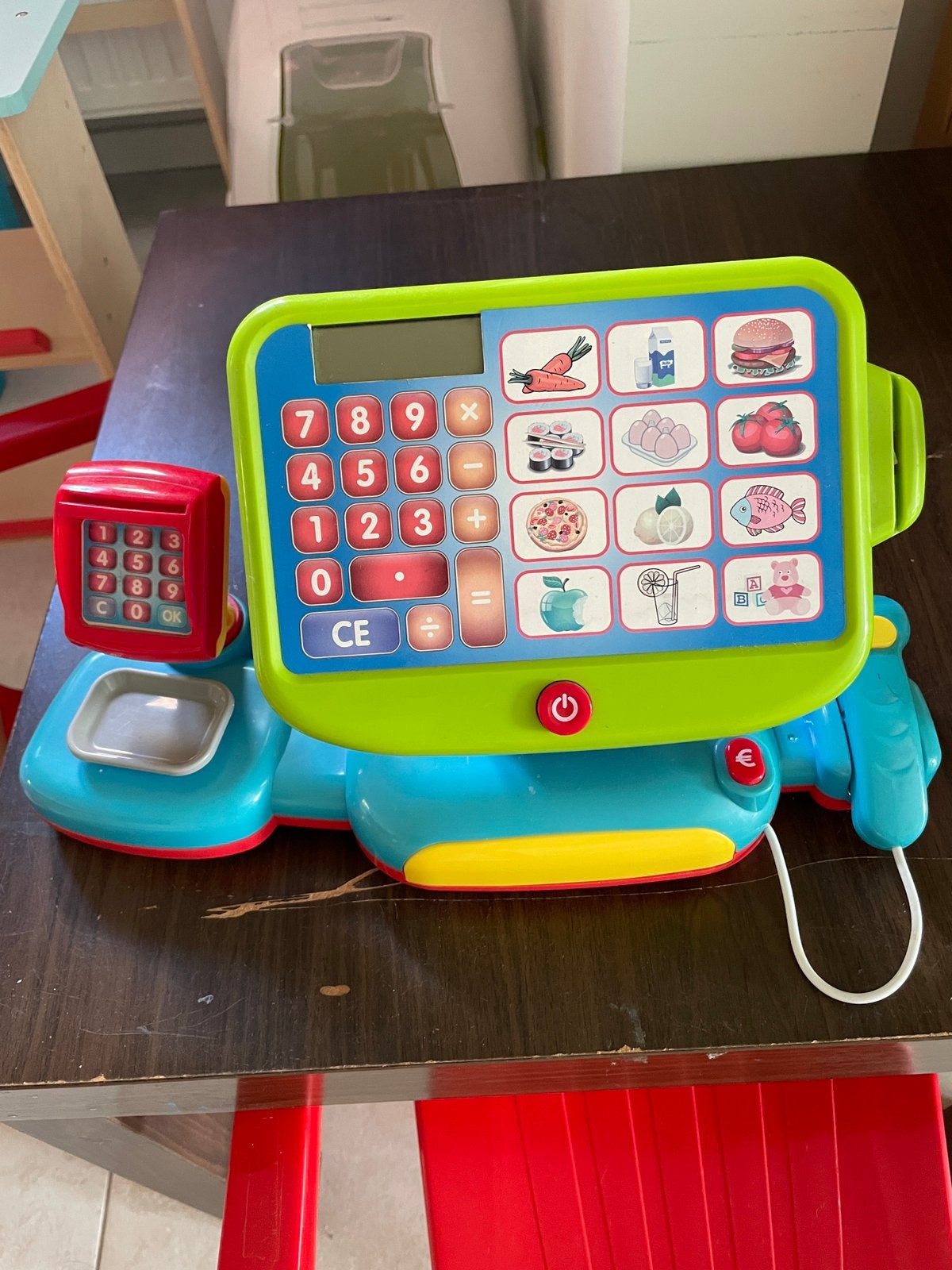 Speelgoed winkelkassa, Ophalen, Gebruikt