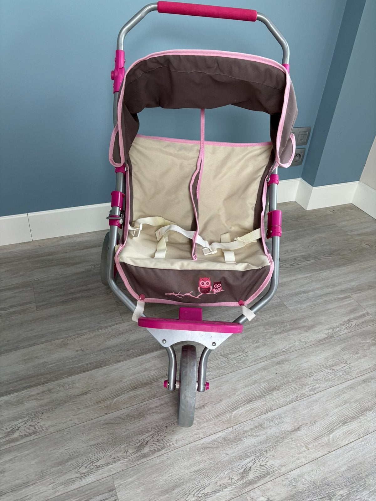 Poppenbuggy tweeling en schommelstoeltje, Kinderen en Baby's, Ophalen, Zo goed als nieuw