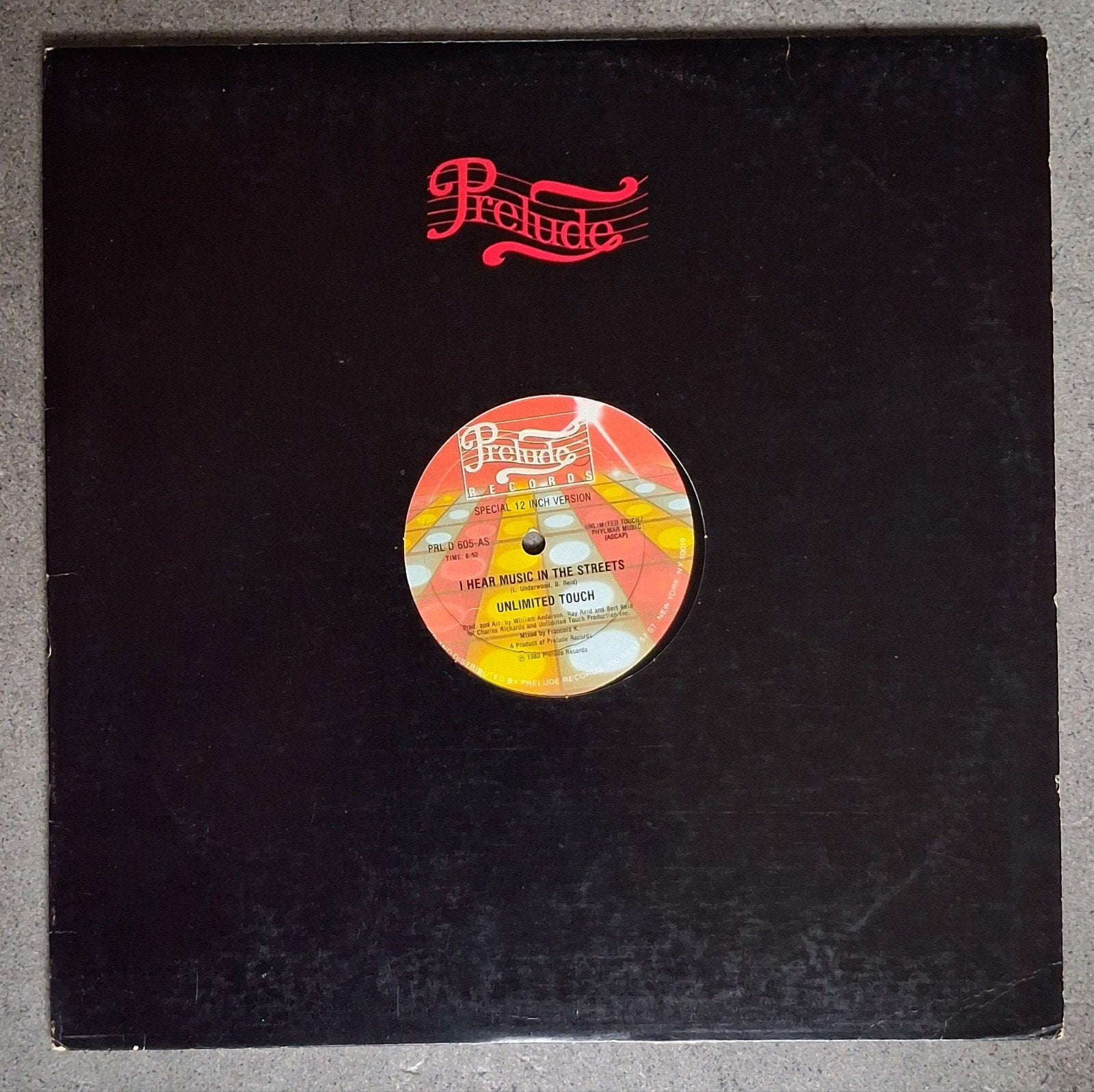 Unlimited Touch: I Hear Music In The Streets (12"), Originele persing, Ophalen of Verzenden