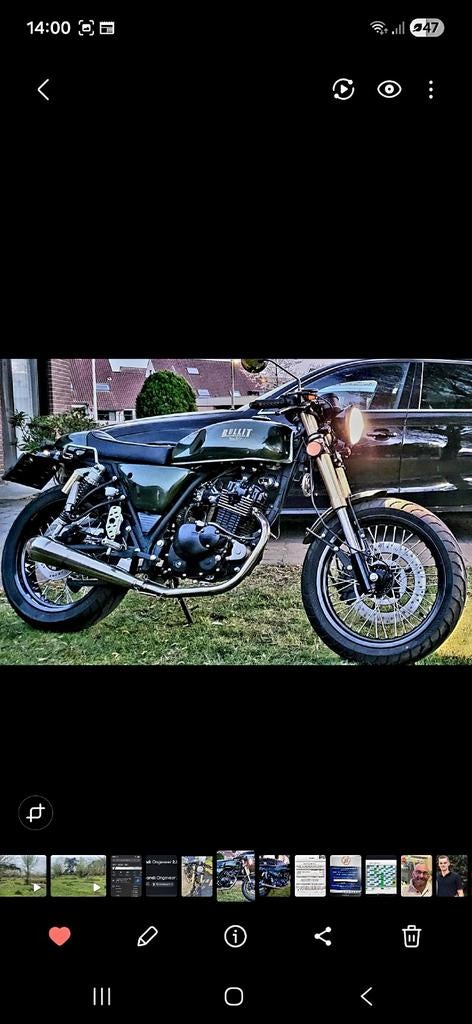 Bullit Spirit 125cc groen, Motoren, Ophalen, Gebruikt