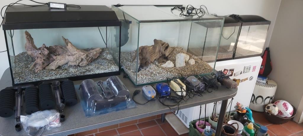 Aquarium volglas, Enlèvement, Chauffage, Filter