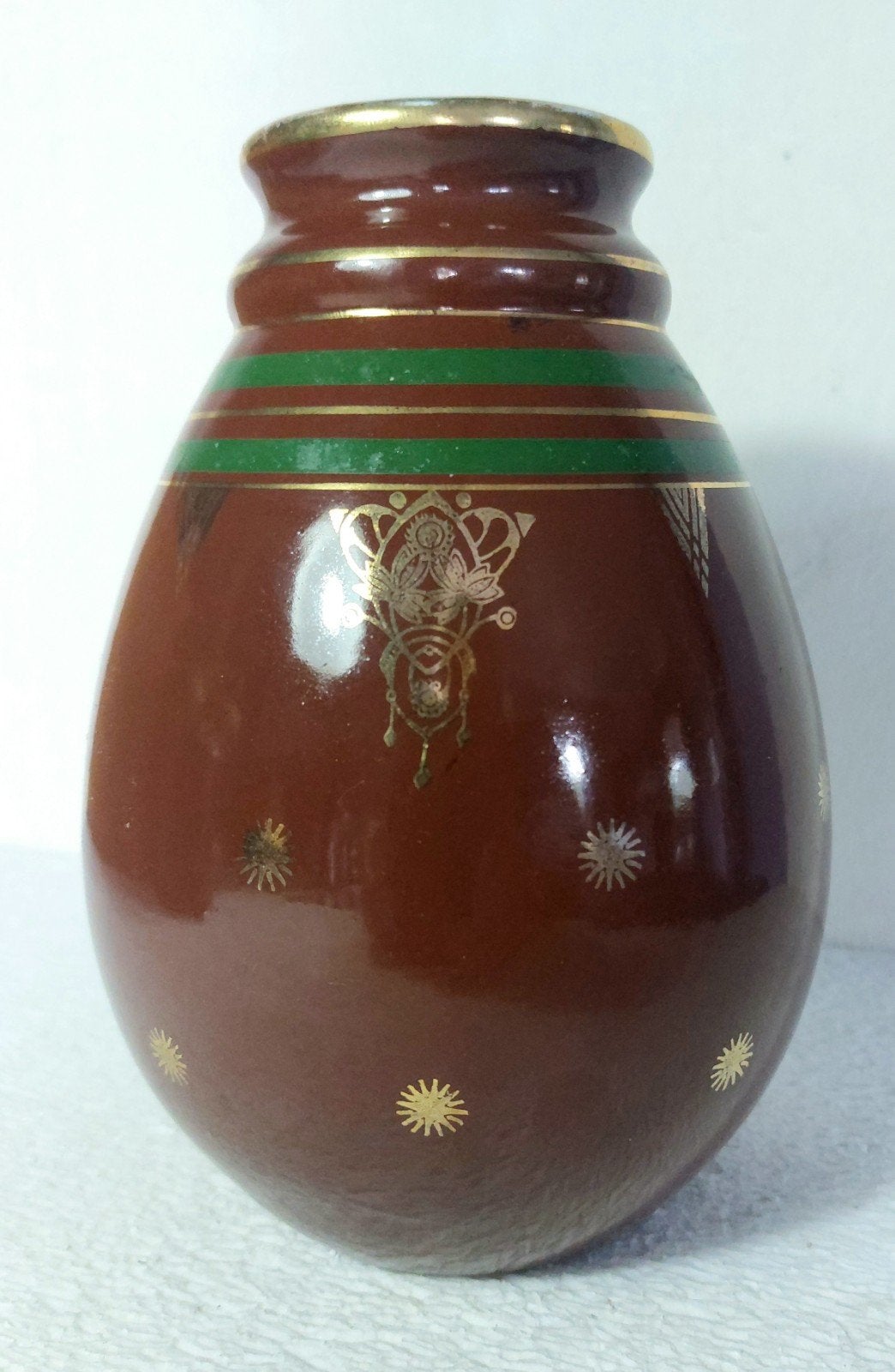 Vase art déco Faiencerie de Saint Ghislain, modèle 8081, Antiquités & Art, Enlèvement ou Envoi