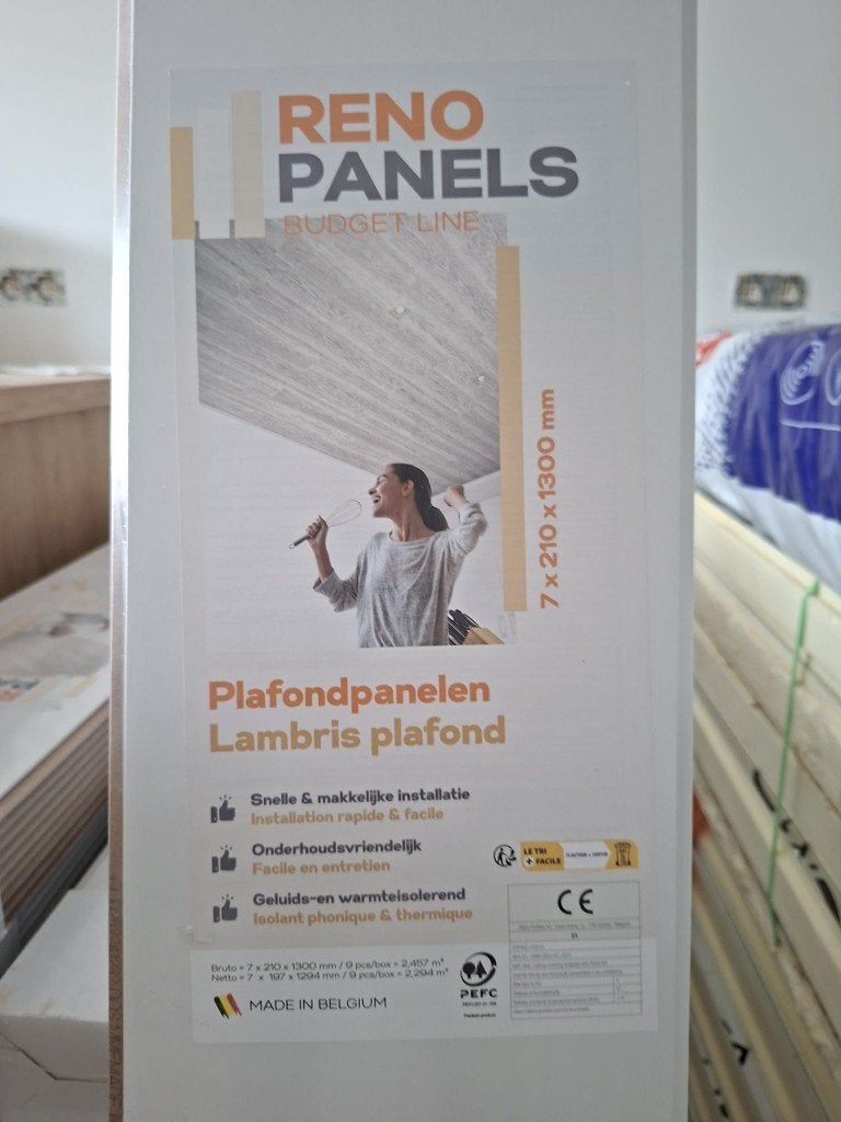 plafondpanelen RENO PANELS 50 m2, Doe-het-zelf en Bouw, Ophalen, Nieuw