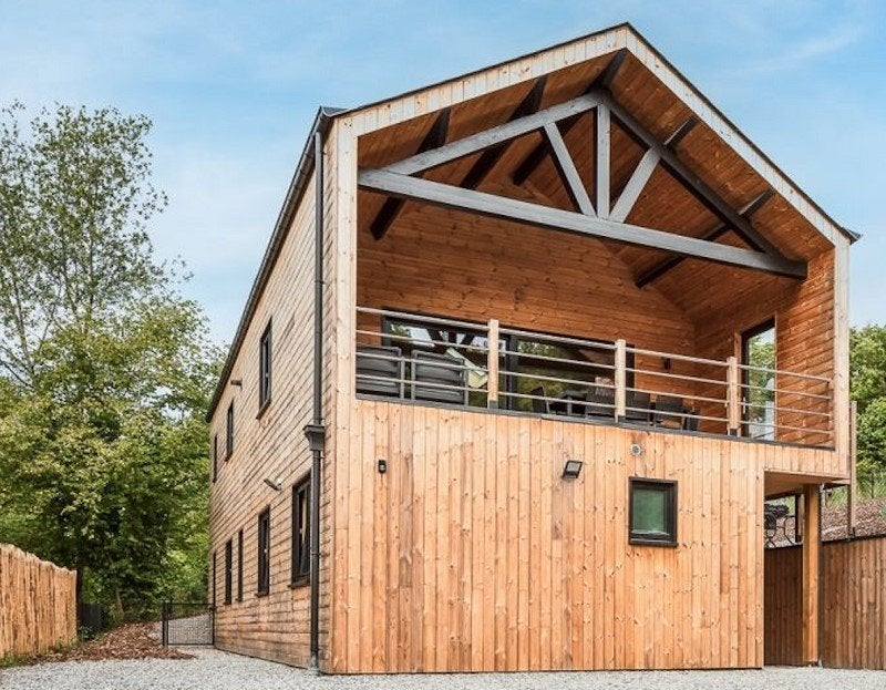 Modern chalet voor 8 p. met sauna, nabij Durbuy., Vakantie, 8 personen, 4 of meer slaapkamers, Wasmachine, Landelijk