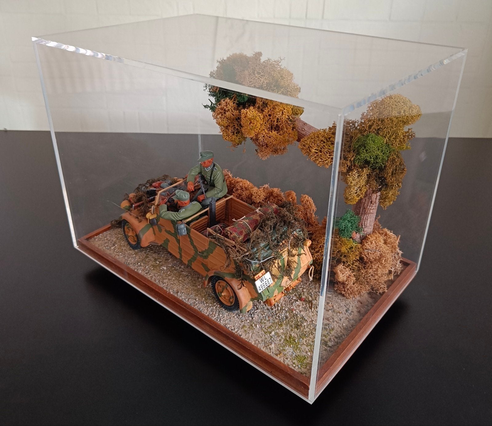 Verlinden Diorama met Kubelwagen en soldaten 1:16, Hobby en Vrije tijd, Modelbouw | Figuren en Diorama's, Ophalen, Zo goed als nieuw