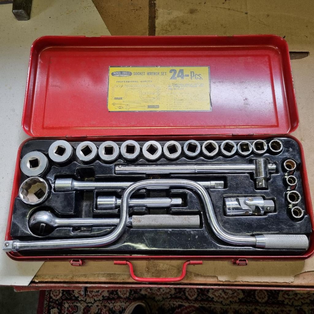 24-delig Dopsleutel set - Vanadium Steel, Enlèvement, Utilisé