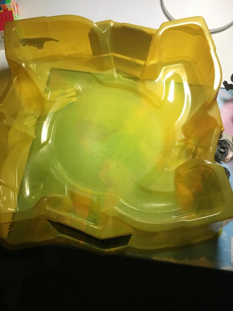 Beyblade stadion, Ophalen, Gebruikt